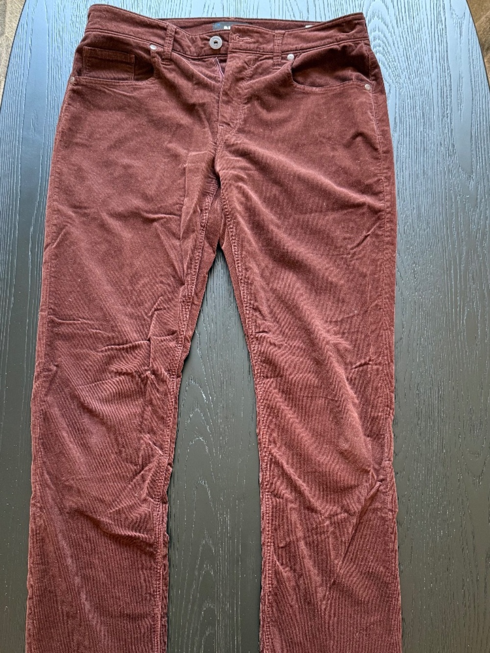 PAIGE Lennox Corduroy Pants Iris Storm (maroon) Size 30